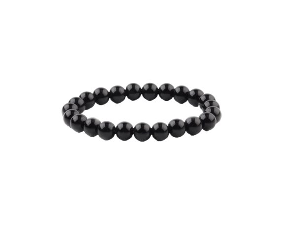 Βραχιόλι από φυσικές μαύρες πέτρες σε μορφή χάντρας